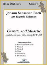 Gavotte and Musette Orchestra sheet music cover